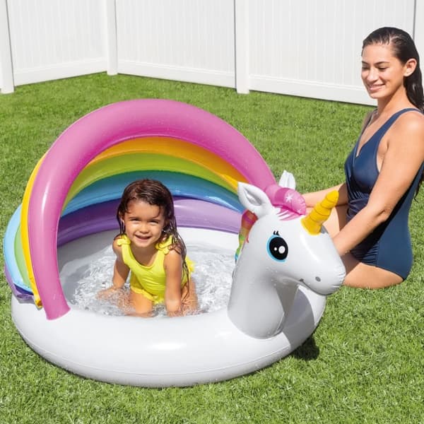 INTEX Babybasseng Unicorn 127x102x69 cm