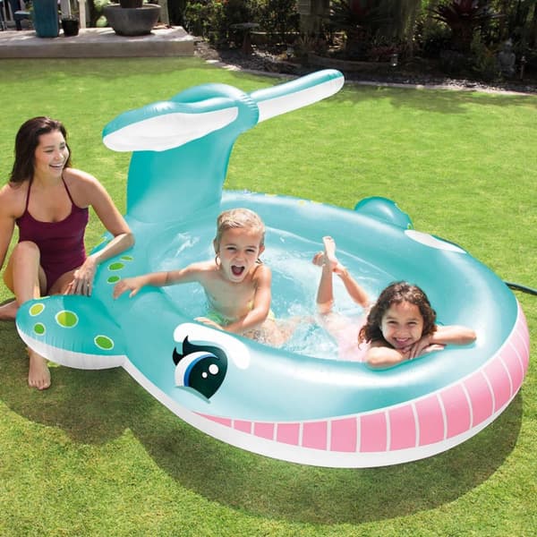INTEX Basseng med hvaldusj 201x196x91 cm