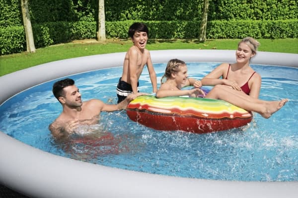 Bestway Fast Set Pool Set 457 x 107 cm med pump och stege 12.362 L