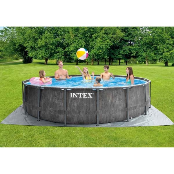 INTEX Greywood Prism Frame Premium poolsæt 457x122 cm