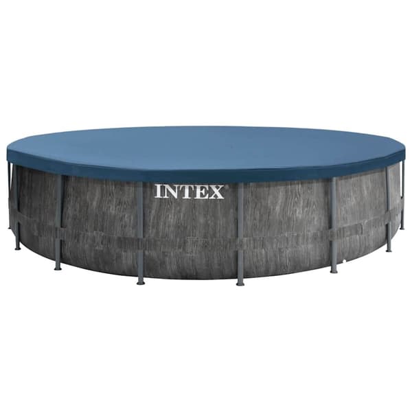 INTEX Greywood Prism Frame Premium poolsæt 457x122 cm