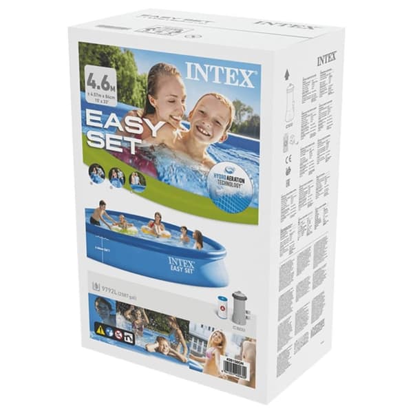 INTEX Svømmebasseng Easy Set med filtersystem 457x84 cm