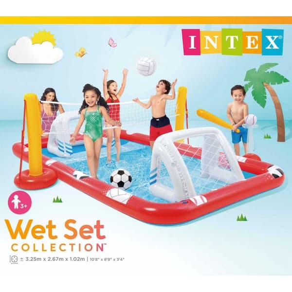 INTEX oppusteligt sportslegecenter 325x267x102 cm
