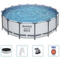 Miniatyrbild 1 av 9: Bestway Poolset Steel Pro MAX 488 x 122 cm