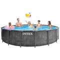Miniatyrbild 7 av 9: INTEX Greywood Prism Frame Premium-poolset 457x122 cm