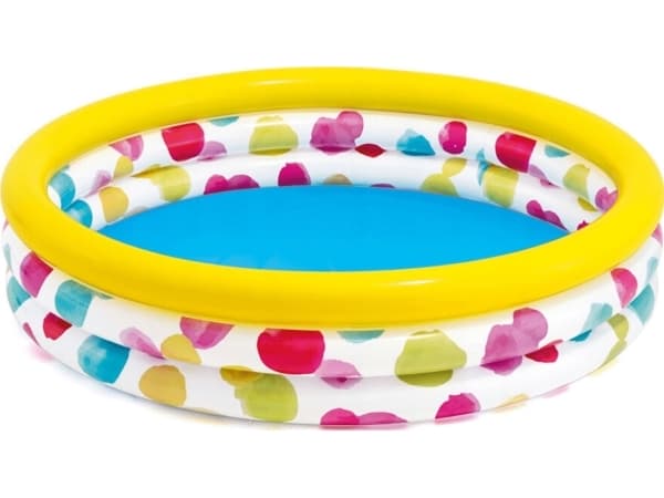 Intex 58449, Oppblåsbart basseng, 581 l, Rund, 2 år, Vinyl, Flerfarget