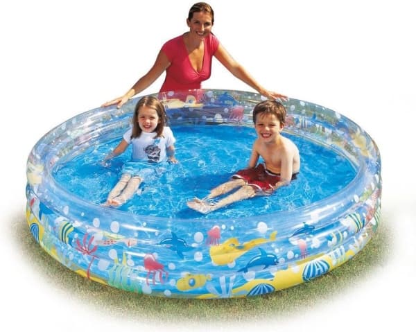 Bestway® oppblåsbart barnebasseng Deep Dive Ø 183 x 33 cm, rundt