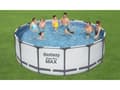 Miniatyrbild 2 av 5: Bestway 5612X, 15232 l, Pool med ram, Vuxen och barn, Stege, Grå, Vit, 54 kg, Diameter 427 cm, Höjd 122 cm