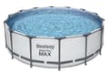 Miniatyrbild 1 av 5: Bestway 5612X, 15232 l, Pool med ram, Vuxen och barn, Stege, Grå, Vit, 54 kg, Diameter 427 cm, Höjd 122 cm