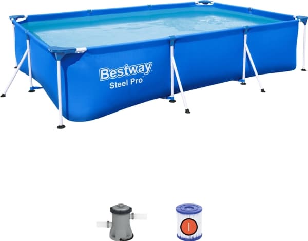 Bestway Steel Pro Frame Pool Set with Filter Pump 3x2.01x0.66m - 3.300 L