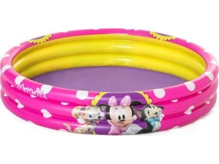 Bestway 91079, Puhallettava uima-allas, 140 L, Pyöreä, 2 vuosi/vuosia, Minnie Mouse, Vaaleanpunainen, Keltainen