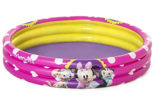 Bestway 91079, Puhallettava uima-allas, 140 L, Pyöreä, 2 vuosi/vuosia, Minnie Mouse, Vaaleanpunainen, Keltainen