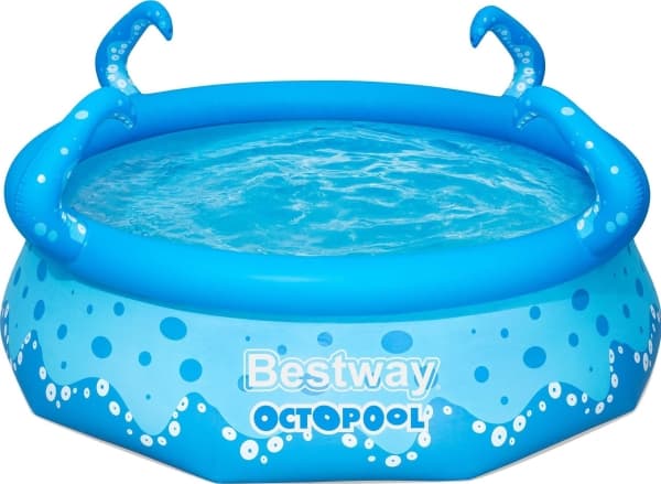 Bestway 57397, Oppblåsbart basseng, 3153 l, Rund, 2 år, Octopus, PVC