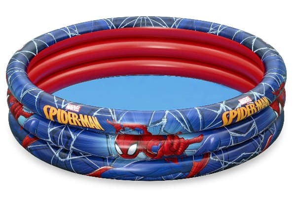 Bestway 98018, Oppblåsbart basseng, 200 l, Rund, 2 år, Spider-Man, Vinyl
