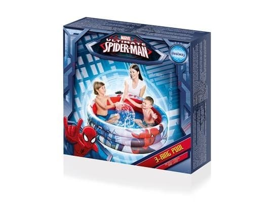 Bestway 98018, Oppblåsbart basseng, 200 l, Rund, 2 år, Spider-Man, Vinyl