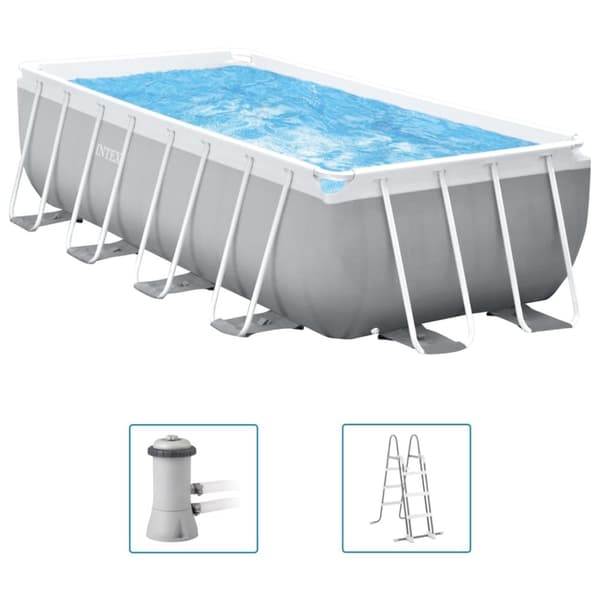 INTEX swimmingpoolsæt Prism Frame 400x200x122 cm rektangulær