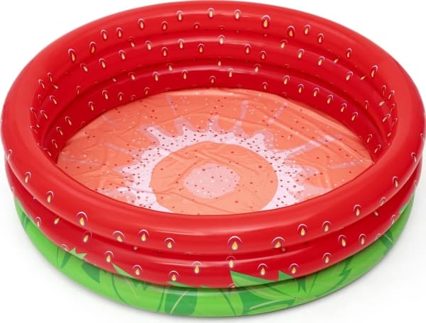 Bestway 51145, Oppblåsbart basseng, 390 l, Rund, 2 år, Sweet strawberry, PVC