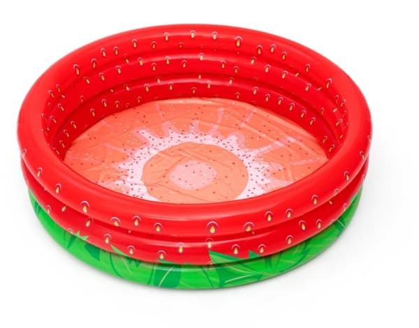 Bestway 51145, Oppblåsbart basseng, 390 l, Rund, 2 år, Sweet strawberry, PVC