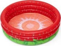 Bestway 51145, Oppblåsbart basseng, 390 l, Rund, 2 år, Sweet strawberry, PVC