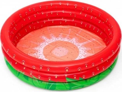 Bestway 51145, Oppblåsbart basseng, 390 l, Rund, 2 år, Sweet strawberry, PVC