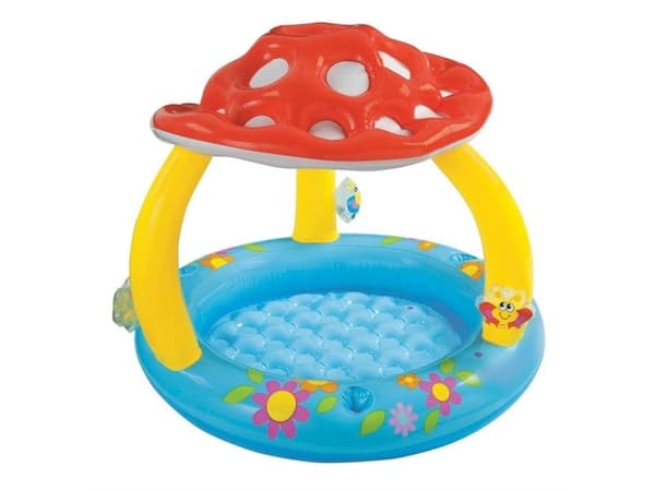 BASSENG INTEX MUSHROOM MED SOLSKYGGE 102X89 CM 45 L  1-3 ÅR