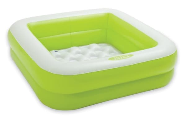 Intex 57100, Oppblåsbart basseng, 57 l, firkant, 1 år, Vinyl, Grønn, Rosa, Hvit