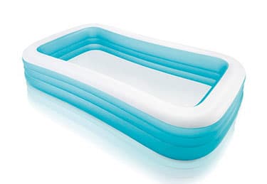 Intex 58484, Oppblåsbart basseng, 1050 l, Rektangulær, 6 år, Vinyl, Blå, Hvit