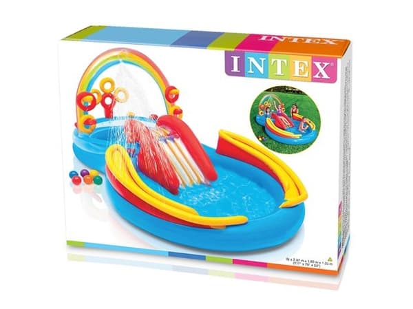 Intex 57453NP, Oppblåsbart basseng, 381 l, Figur 8, 2 år, Vinyl, Flerfarget