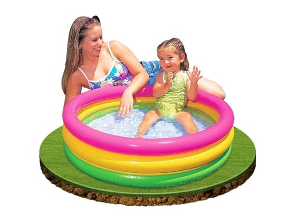 BASSENG INTEX SUNSET GLOW BABY 86X25 CM 56 L  3-RINGER 1-3 ÅR