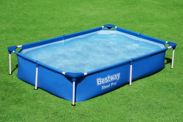 Bestway Steel Pro 56401 / 23, 1200 l, Pool med ram, Barn och vuxen, Blå, 8 kg