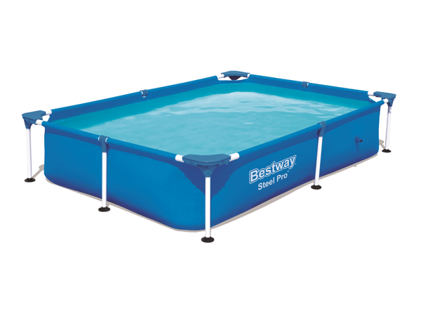 Bestway Steel Pro 56401 / 23, 1200 l, Pool med ram, Barn och vuxen, Blå, 8 kg