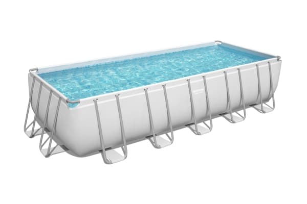 Bestway 5612B, 19281 l, Innrammet basseng, Voksen og barn, Stige, Hvit, 123 kg