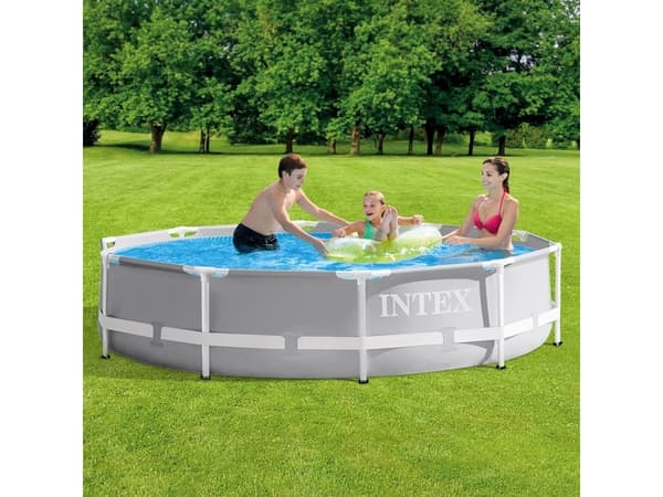 Intex 26700NP, 4485 L, Indrammet pool, Barn & voksen, Grå, 17,1 kg
