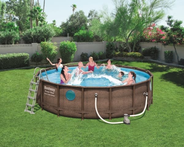 Bestway Power Steel Swim Vista II 488 x 122 cm m/pumpe, stige m.v. 19.480 L