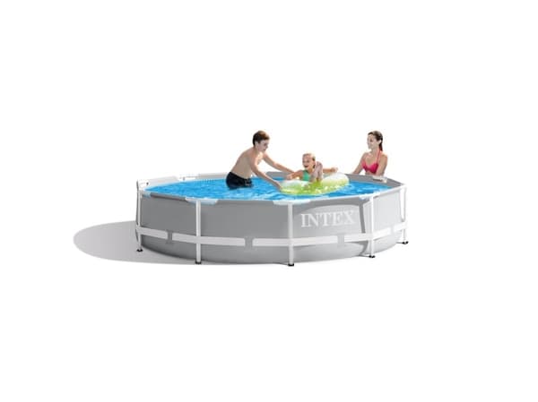 Intex PrismFrame, 4485 l, Innrammet basseng, Voksen og barn, Blå, Grå, 19,5 kg