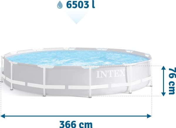 Intex Rundramme hagebasseng 366 cm