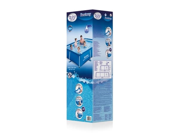 Bestway Steel Pro 56403 maanpäällinen uima-allas Kehikollinen uima-allas Suorakulmainen 2300 L Sininen