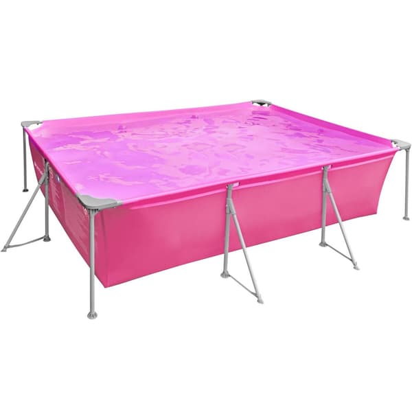 Badebassin firkantet 300 x 207 x 70 cm - pink