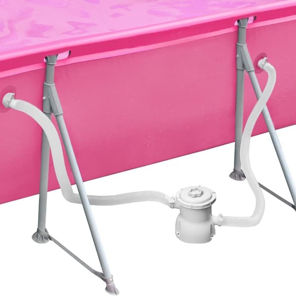 Badebassin firkantet 300 x 207 x 70 cm - pink