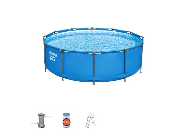 Bestway Steel Pro 56418, 9150 l, Innrammet basseng, Stige, 39,6 kg