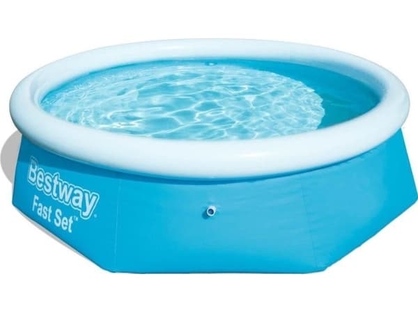 Bestway Fast Set 57266, 3638 l, Oppblåsbart basseng, Blå, 8,31 kg