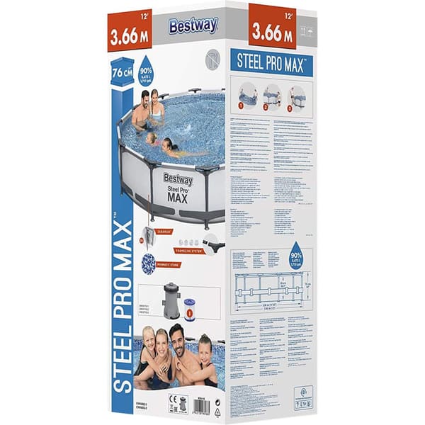 Bestway Steel Pro Max pool + pump 366 cm