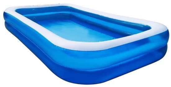 Uppblåsbar pool - rektangulär - 305x183x50 cm - blå