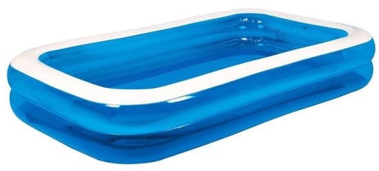 Uppblåsbar pool - rektangulär - 305x183x50 cm - blå
