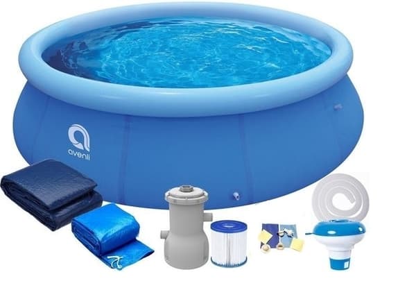 Avenli Fast Set uppblåsbar pool 305 x 76 cm med pump och lock