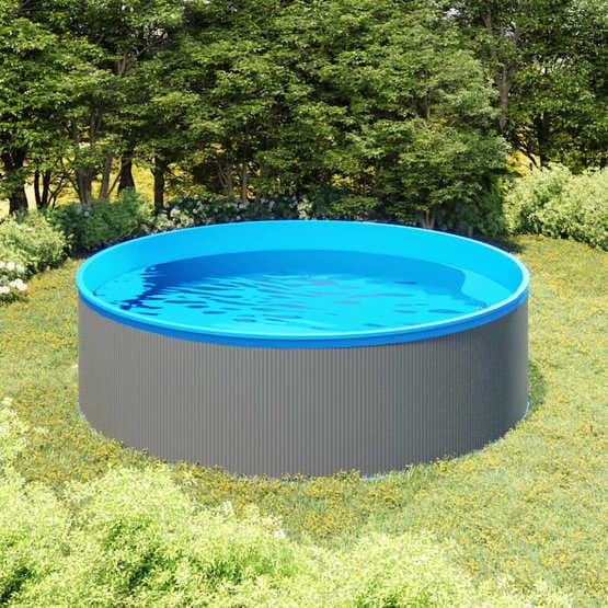 Plaskpool 350X90 Cm Grå