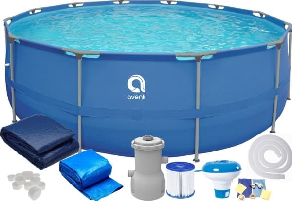 JiLong garden frame pool 366x76cm with pump + cover