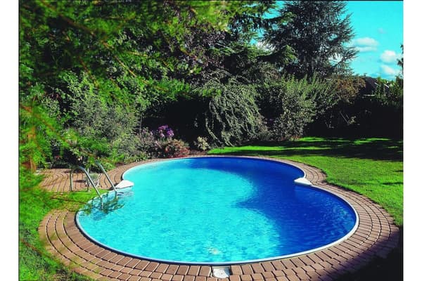 Planet Pool Stålväggspool Premium Åttaform 7,25x4,6x1,5m Inb