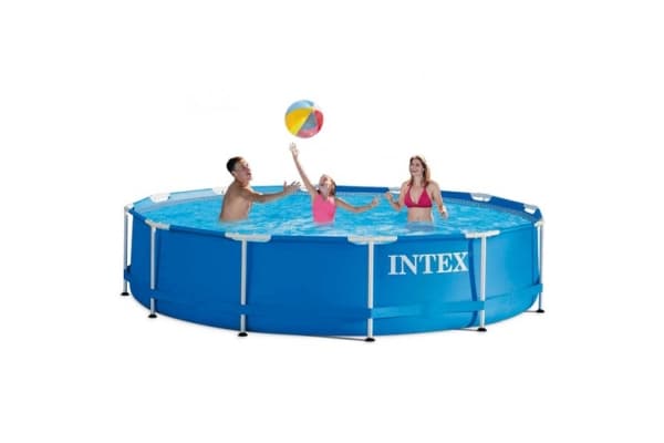 Intex Metal Frame Pool Set, 6.503L, 366x76 cm, inkl. filterpumpe