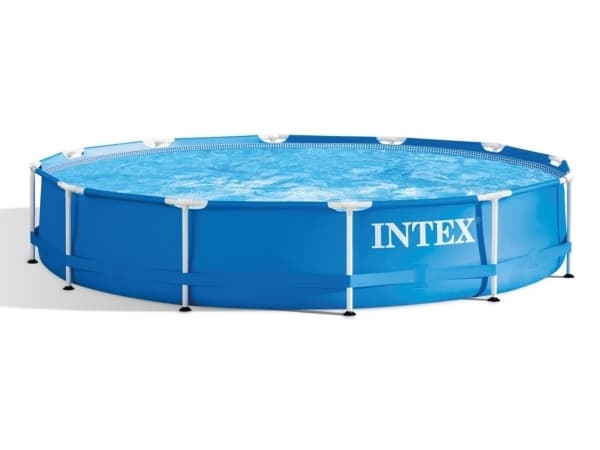 Intex Metal Frame Pool Set, 6.503L, 366x76 cm, inkl. filterpumpe